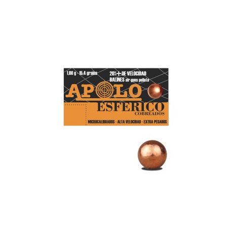 BALÍN APOLO COPPER ESFÉRICO 5,5 MM(.22)