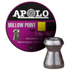 BALÍN APOLO HOLLOW POINT 5,5 MM(.22)
